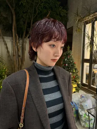 カラー パーマ 山下 莉歩のヘアスタイル