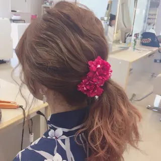 ヘアアレンジ 盛れるレイヤーカット 得意🌹井上美沙のヘアスタイル