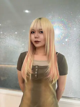 ロング Yuzu️🫧/艶髪 カラー/韓国ヘアのヘアスタイル