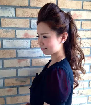 ロング ヘアアレンジ 烏山 達也のヘアスタイル