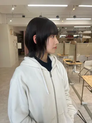 ミディアム デザインカラー /るあんのヘアスタイル