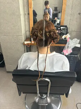 ロング ヘアアレンジ 艶カラー/セット💟 mayukoのヘアスタイル