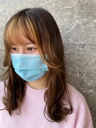 ミディアム ami🍑艶カラー/ 髪質改善/透明感のヘアスタイル