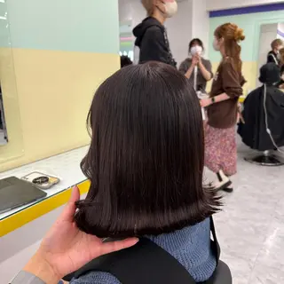セミロング カラー ヘアアレンジ mai🍑暖色カラー /レイヤー💖のヘアスタイル