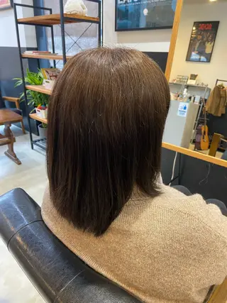 ミディアム 💫縮毛矯正/ カット💫徳永あい子のヘアスタイル