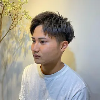 ショート メンズ JINKIメンズ特化 メンズカットパーマのヘアスタイル