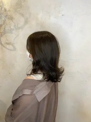 ミディアム カラー 【透明感カラー】 harunaのヘアスタイル