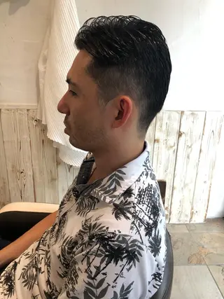 ショート カラー パーマ メンズ メンズサロン💈 吉岡陽【中野】のヘアスタイル