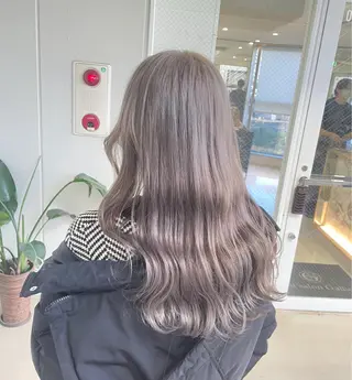 ロング カラー ヘアアレンジ 艶髪✨寒色カラー✨ 翁長孝輔のヘアスタイル