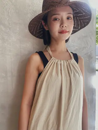 ミディアム カラー 砂原 ひよりのヘアスタイル