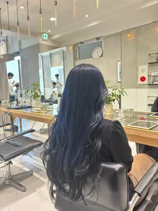 ロング カラー ヘアアレンジ 似合わせカットカラー 💎モエのヘアスタイル