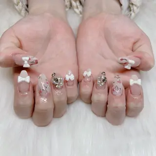 セミロング HANA うるののネイルデザイン