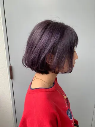 ショート カラー ヘアアレンジ 🐩推し活🐩 FUTABA🍒のヘアスタイル