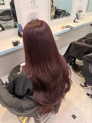 カラー 🇰🇷韓流暖色ヘア 🍒saaya🍒のヘアスタイル