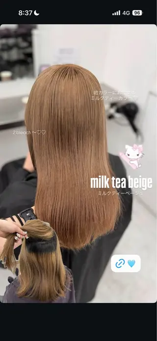カラー 透明感ベージュ🎀 Anju/渋谷🎀のヘアスタイル