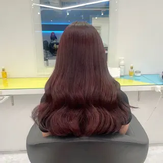 ロング カラー パーマ ヘアアレンジ メンズ キッズ 盛れ韓国ハイトーン 🎀Himari🎀のヘアスタイル