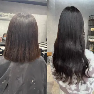 ミディアム Cielro/ダブル カラー/西田咲希のヘアスタイル