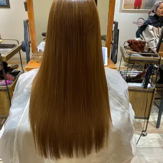 ロング カラー 韓国風・ブリーチなし ・あり後藤 一斗店長のヘアスタイル