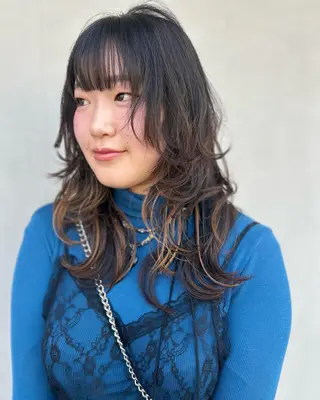 ロング カノエ下関熊野店 /つきかのヘアスタイル