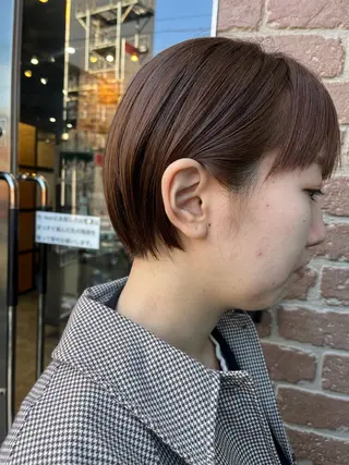 ショート カラー メンズ 久木原 ゆりのヘアスタイル