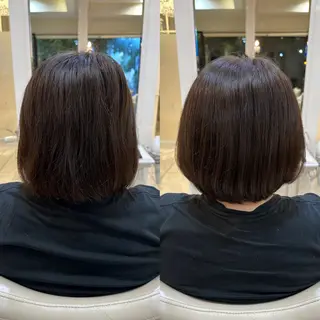 ショート ツヤ重視 ワンカラー🫧Mioのヘアスタイル