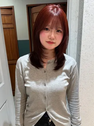 ミディアム カラー mai / linoah˚✧のヘアスタイル