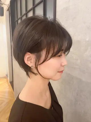 ショート カラー パーマ ヘアアレンジ メンズ ✨髪質改善/透明感✨ 西野　陽のヘアスタイル