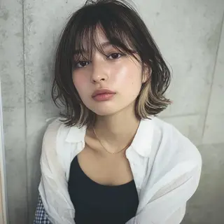 カラー 女性カット🌀 カラー⭐️大坂望心のヘアスタイル