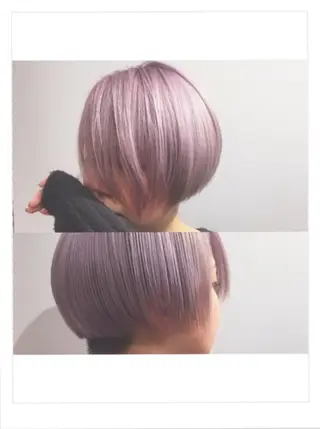 ショート カラー ヘアアレンジ 山本 千尋のヘアスタイル