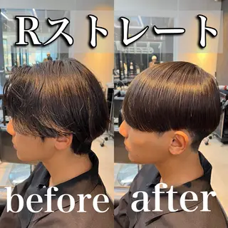 ミディアム 毛流れが作れる 縮毛矯正/渡部純生のヘアスタイル