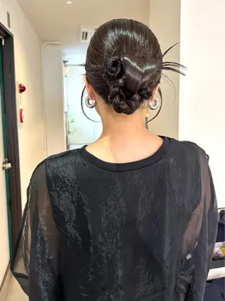 ヘアアレンジ mizuki/ピンク ベージュ.レイヤーのヘアスタイル