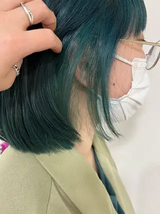 ショート カラー ハイトーンカラー🩵 耳ツボジュエリー👂のその他イメージ