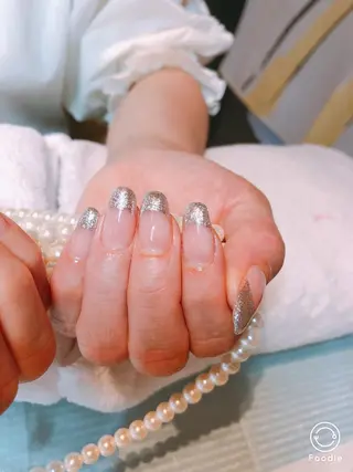 セミロング ネイル 長さ出し専門 nynaのネイルデザイン