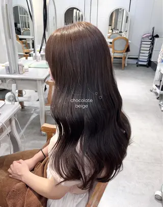 ロング cache cache所属・🩰無料カットモデル /5cm以上/桃🍨のヘアスタイル