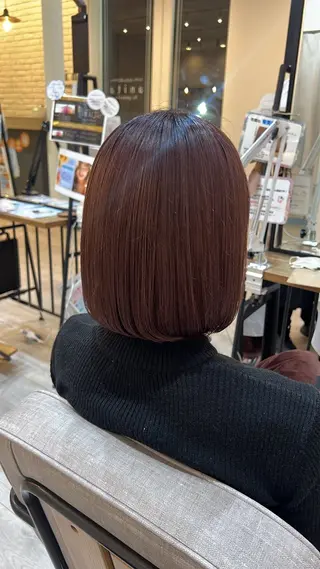 ミディアム 北川 万里子のヘアスタイル