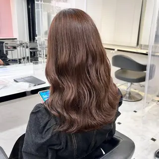 カラー 💗ブリーチなし暖色 kotono💗のヘアスタイル