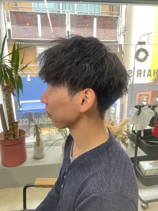 ショート パーマ メンズ メンズ専門サロン wokeのヘアスタイル