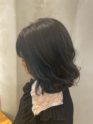 ショート カラー パーマ ヘアアレンジ 顔周りカット・相談 レイヤーも◎しずくのヘアスタイル