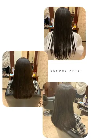 ロング 越川 南美のヘアスタイル