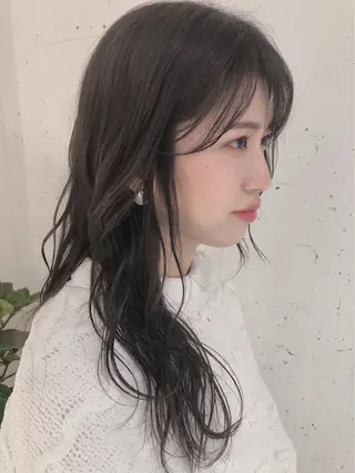 ロング カラー 🪞透け感&韓国ヘア 🪞honokaのヘアスタイル