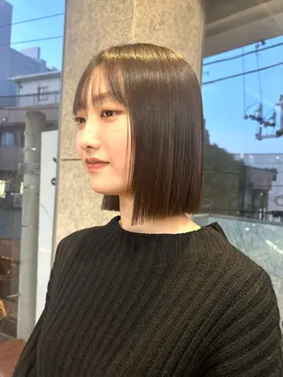 ショート 🤍垢抜け♡透明感 カラーmoeka🤍のヘアスタイル