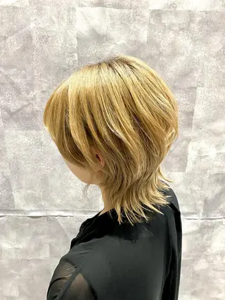 ショート カラー 【𝐀𝐬𝐡大森】 石崎竜祐のヘアスタイル