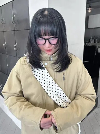 ミディアム kyoka/レイヤー /ハッシュカットのヘアスタイル