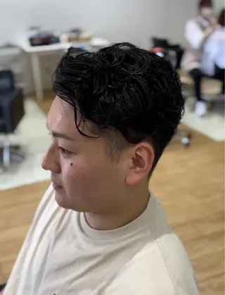 パーマ メンズ 富永 美玖のヘアスタイル