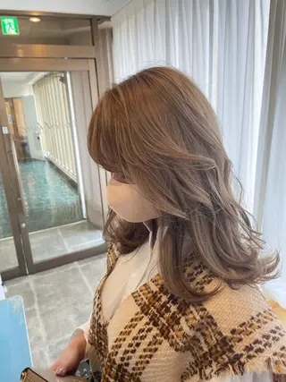 ミディアム カラー ALLEN hair 京橋店のヘアスタイル