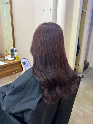 ロング 🩷艶カラー 🧡💛リサ🫧のヘアスタイル