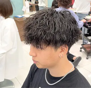 ショート パーマ メンズ 【メンズ特化】 池田大成✂︎のヘアスタイル