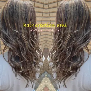 ロング カラー KR2S マネージャーのヘアスタイル