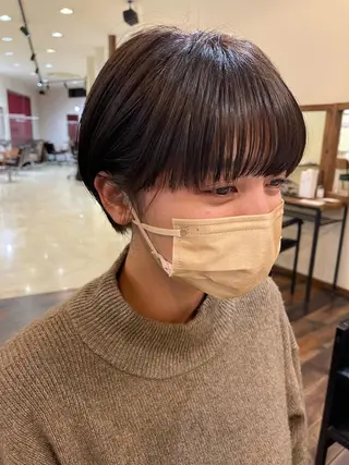 ショート カラー 梶原 真帆のヘアスタイル