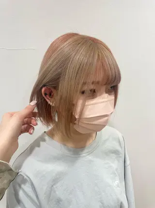 ミディアム カラー うるツヤハイトーン/ レイヤー⟡mayuのヘアスタイル